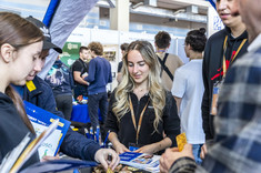 Stoisko Politechniki Rzeszowskiej na targach Edu Salon,